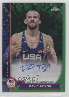 2024 Chrome US Olympic & Paralympic Team and Hopefuls /99 David Taylor Auto - Image 1 of 2