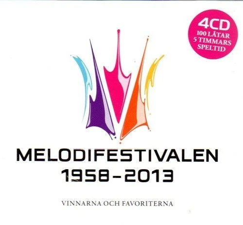 4 CD Box Melodifestivalen 1958 - 2013 Eurovision ESC Sweden Schweden 100 Titel - Bild 1 von 1