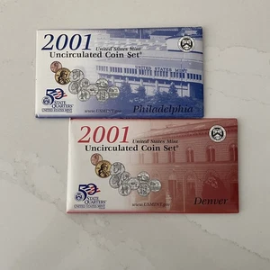 2001 Uncirculated Coin Set U.S Mint Original Government Packaging OGP - Picture 1 of 15