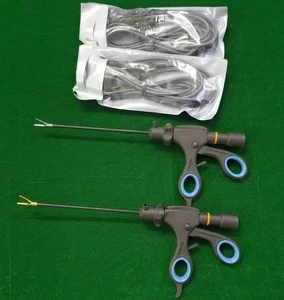 Laparoscopic Instruments Bipolar Sealer Cutter 5mmx170mm Forceps Cable 4pc - Picture 1 of 9