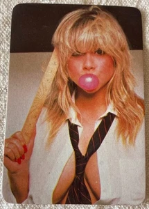 ⭕VTG Tarjeta Bolsillo Calendario 1988 SAMANTHA FOX Portugal Grupo Música Cantante - Imagen 1 de 2