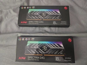 2X ADATA XPG Spetric D41 ddr4 8gb memory 8gb 3200mhz pc4-25600 - Picture 1 of 2
