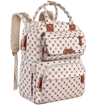 Baby Diaper Bag Backpack for Girls Large Capacity with Stylish Flora, Travel - Image 1 of 4