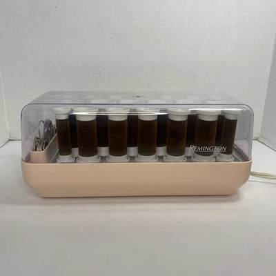 REMINGTON KF-20-1 Terciopelo Flocado Cabello Hot Rollers Clips Rizadores Clips Probados ¡FUNCIONA! Foto 1 de 4