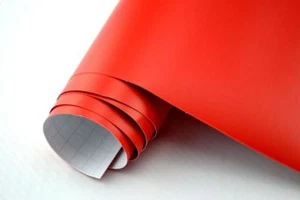 15,8€/m² Auto Folie ROT MATT 50 x 152cm 3D Klebefolie Car Wrapping selbstklebend - Bild 1 von 1