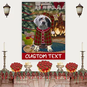 Englischer Setter Hund Leinwand 0,75" personalisiertes digitales Gemälde Weihnachten Neu mit Etikett - Bild 1 von 62