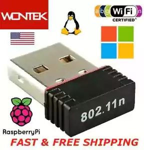 USB WiFi N150 b/g/n USB2.0 Nano Adapter compatible with Raspberry Pi - Picture 1 of 6