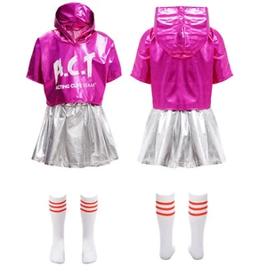 Kids Girls Uniform Cheerleading Dress Cheer Leader Outfit Performance Solo Show - Picture 1 of 72