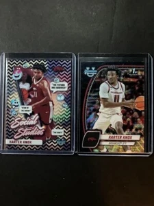 2024-25 Bowman U Chrome Karter Knox Social Studies Stealth 11/48 Jersey Number - Picture 1 of 5