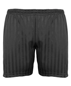 Maddins Unisex Shadow Stripe Shorts (MD15B) - Gym PE Sports Training Shorts - Picture 1 of 9