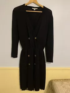 Saint John Ladies Black Knit Dress Size 8 - Picture 1 of 7