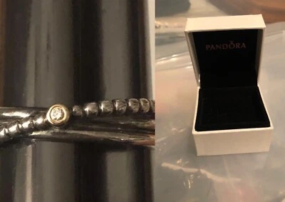 Pandora RISING STAR Anillo de Diamantes Dos Tonos con Oro Talla 60-Us 9 con Caja Pandora Foto 1 de 4