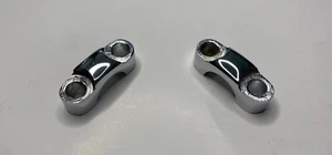 BSA HANDLEBAR CLAMPS CHROME X2 65-5333 97-2655 - Picture 1 of 3