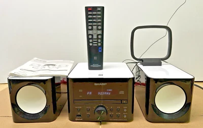 Sharp XL-LS703B Bluetooth Hi-Fi Micro CD System Remote Black - FM Antenna Issue - Image 1 of 4