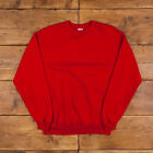 Vintage Jerzees Blank Sweatshirt Xl Slim 90s Usa Made Red Roundneck Pullover