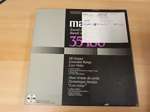 10" (26,50 CM) METAL REEL TAPE MAXELL UD 35-180 IN ORIGINAL BOX #741 - Picture 1 of 3