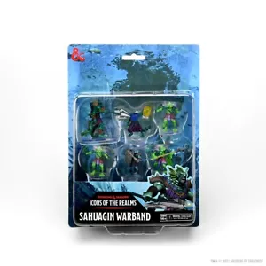 SAHUAGIN WARBAND D&D Icons of the Realms Wizkids WZK96112 Pre-painted - Picture 1 of 4