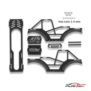 Furitek Raptor Aluminum Frame Kit for SCX24 Crawlers - Black - Picture 1 of 3