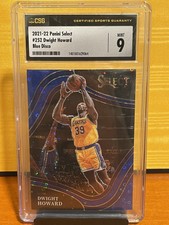 2021-22 Panini Select Courtside Blue Disco Prizm /25 Dwight Howard #252 CSG9POP1