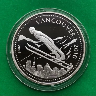 Mongolia Silver  500 Togrog  2005  VANCOUVER 2010 OLY  Proof - Image 1 of 2