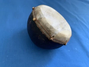 4" X 13" BRAZILIAN AMAZON HANDMADE SHAKER COCONUT BODY AND NATURAL LEATHER - Picture 1 of 5