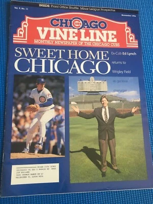 Baseball Chicago Cubs Vine Line Vol 9 No 11 November 1994 Ed Lynch - Image 1 of 3