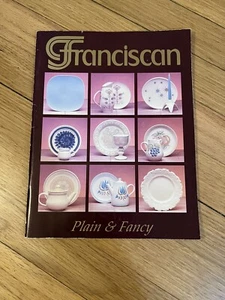 Franciscan Plain & Fancy Paperback Book Made in California Delleen Enge Signed - Imagen 1 de 9