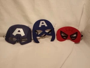 Rubies Marvel Captain America Plastic MASK Halloween Costume Child Blue - Picture 1 of 9