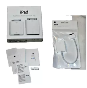 Lote de accesorios para iPad - conector base adaptador VGA - MC531ZM/A- tapas de malla para auriculares - Imagen 1 de 8