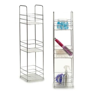 Scaffale da Bagno Porta Tutto in Acciaio 16x16 H 63cm Porta Accessori Doccia Vas - Foto 1 di 3