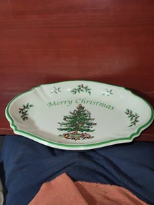 Spode Christmas Tree Merry Christmas Serving Tray Dish Bowl Plate Holiday - Picture 1 of 2