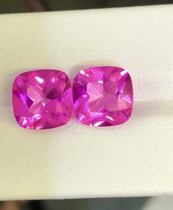 10.17CT 10x10 EXCELLENT HI-END NATURAL PINK TOPAZ LOOSE GEMSTONE!! - Picture 1 of 5
