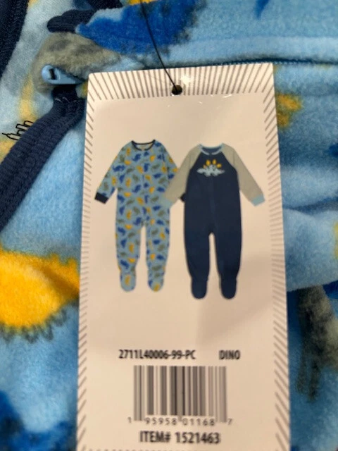 Juego de 2 paquetes de cuarteles generales para niños (AZUL DINOSAURIO 18M) NUEVO CON ETIQUETAS Foto 1 de 1