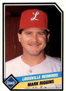 1989 CMC Louisville Red Birds Mark Riggins #24