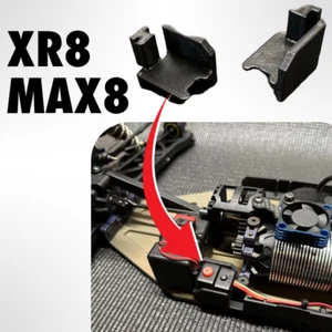 2 Piece TEKNO EB48 ET48 2.0 2.1 2.2 Power Switch Mount ESC Hobbywing XR8 MAX8 - Picture 1 of 3