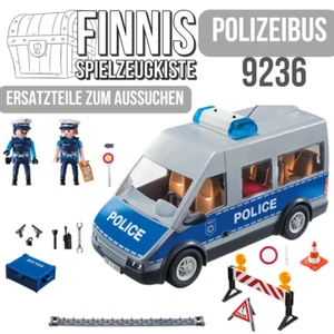 Playmobil 9236 Polizeibus m Straßensperre Ersatzteile Action Polizei Bus Police - Bild 1 von 28