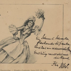 Autograph Heinrich Wieland Chemiker Nobelpreisträger Karte an Frieda Blell 1900 - Picture 1 of 3