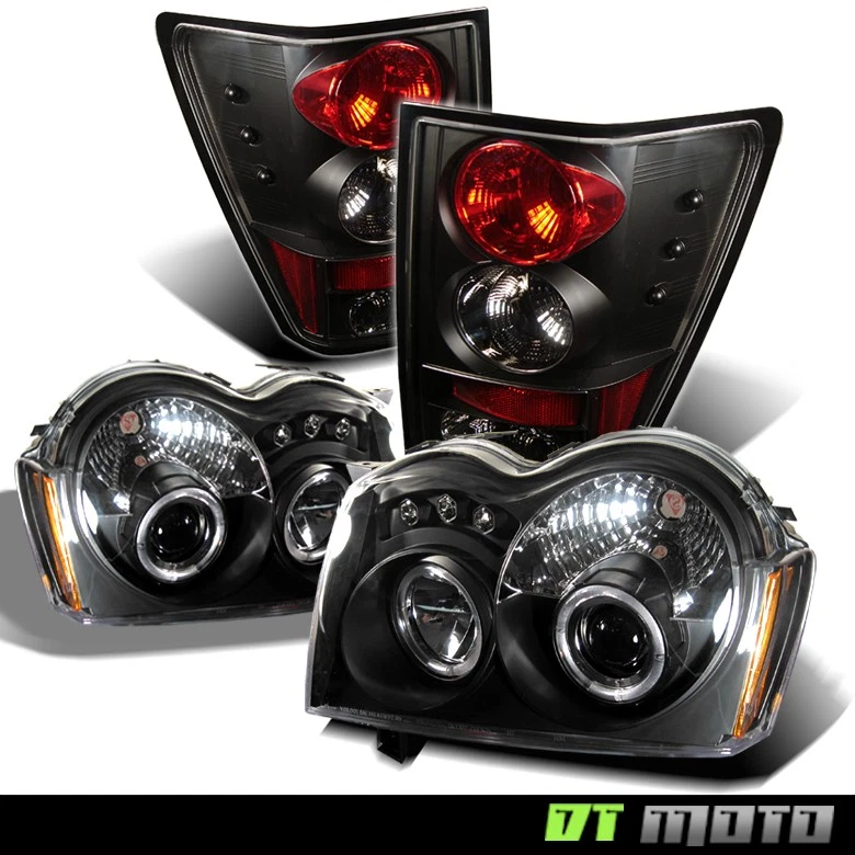 Faros proyectores negros para Jeep Grand Cherokee 2005-2006 + luces traseras luces 05-06 Foto 1 de 1