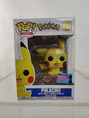 Funko Pop! FIGURA DE VINILO PIKACHU #842 POKEMON DIAMANTE 2021 CONVENCIÓN DE OTOÑO LE Foto 1 de 4