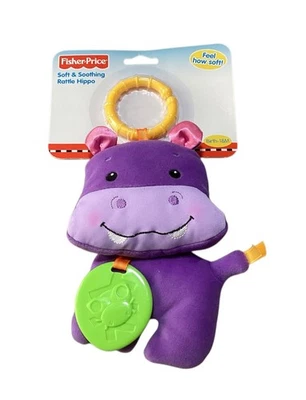 Fisher Price Sonajero Suave y Calmante Hipopótamo Nuevo 2009 Nacimiento - 18 Meses Foto 1 de 4