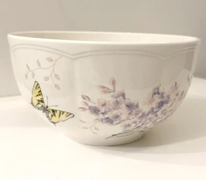 Lenox Butterfly Meadow 7" Runde Servierschüssel Lila Blumen - Bild 1 von 5