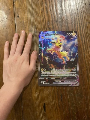 2021 Pokémon TCG Jolteon VMAX SWSH184 Jumbo Holo Promo Card - Image 1 of 4