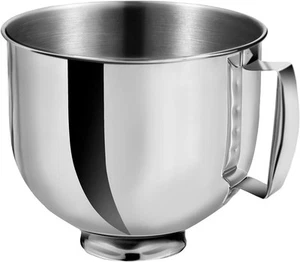 Stainless Steel Stand Mixer Bowl 5 QT For KitchenAid 5.5 qt silver, 5 - Picture 1 of 7