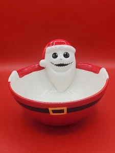 NIGHTMARE BEFORE CHRISTMAS SANTA JACK SKELLINGTON  HOLIDAY BOWL DISH  EXCLUSIVE - Picture 1 of 6