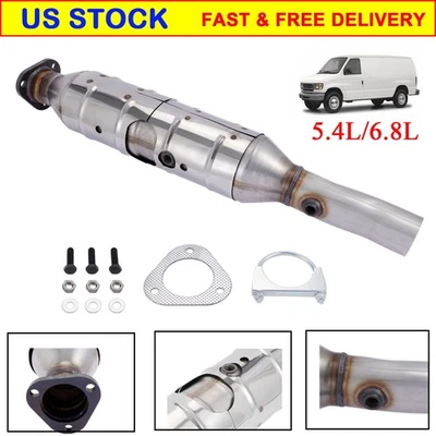 Catalytic Converter For Ford E150 E250 E350 E450 5.4L 6.8L 1997 1998 1999-2005 - Image 1 of 4