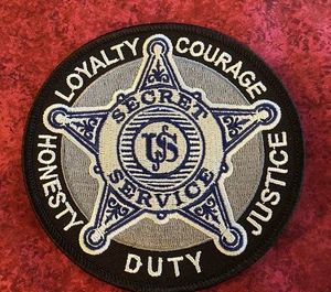 UNITED STATES SECRET SERVICE PATCH - WITH THE BLUE VINTAGE STAR - Bild 1 von 3