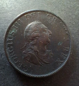 Antique 1799 Half-Penny Coin King George III Good Detail Great Condition - Picture 1 of 7