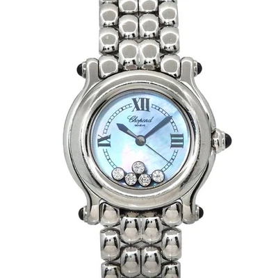 Chopard Happy Sport 27/8250 23 5P esfera azul diamante concha damas 90303476 Foto 1 de 4