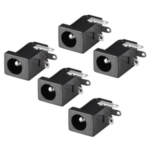5pcs DC-005 5.5mmx2.5mm DC Power Jack Plug 3 Pin Female Socket Connector - Picture 1 of 4