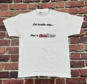 Vintage I’d Trade My For A Coors Light Promo T Shirt Y2K Mens XL (Fill In Blank) - Picture 1 of 5